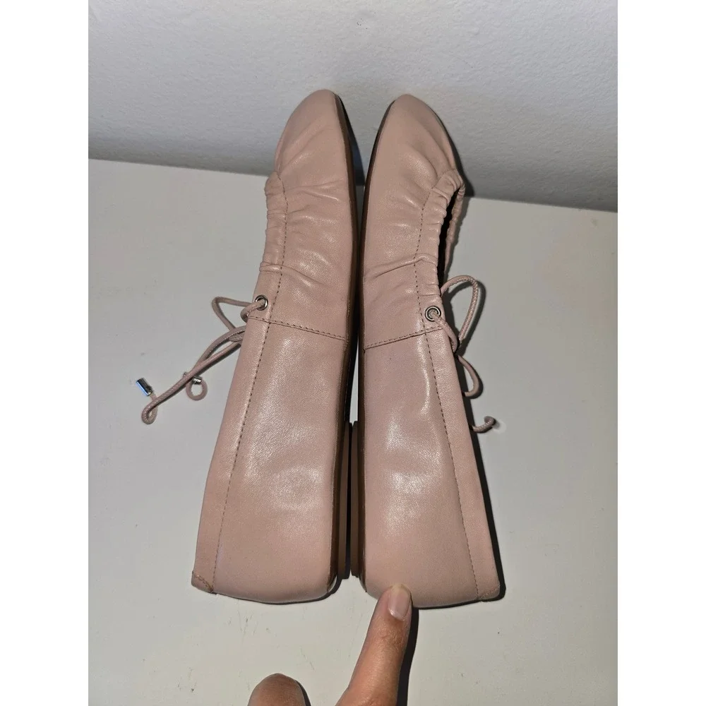 Seychelles Oh Darling Leather Ballet Flats Blush Size 8.5 balletcore coquette